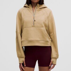 lululemon athletica scuba oversized half-zip hoodie | filbert tan | size M/L